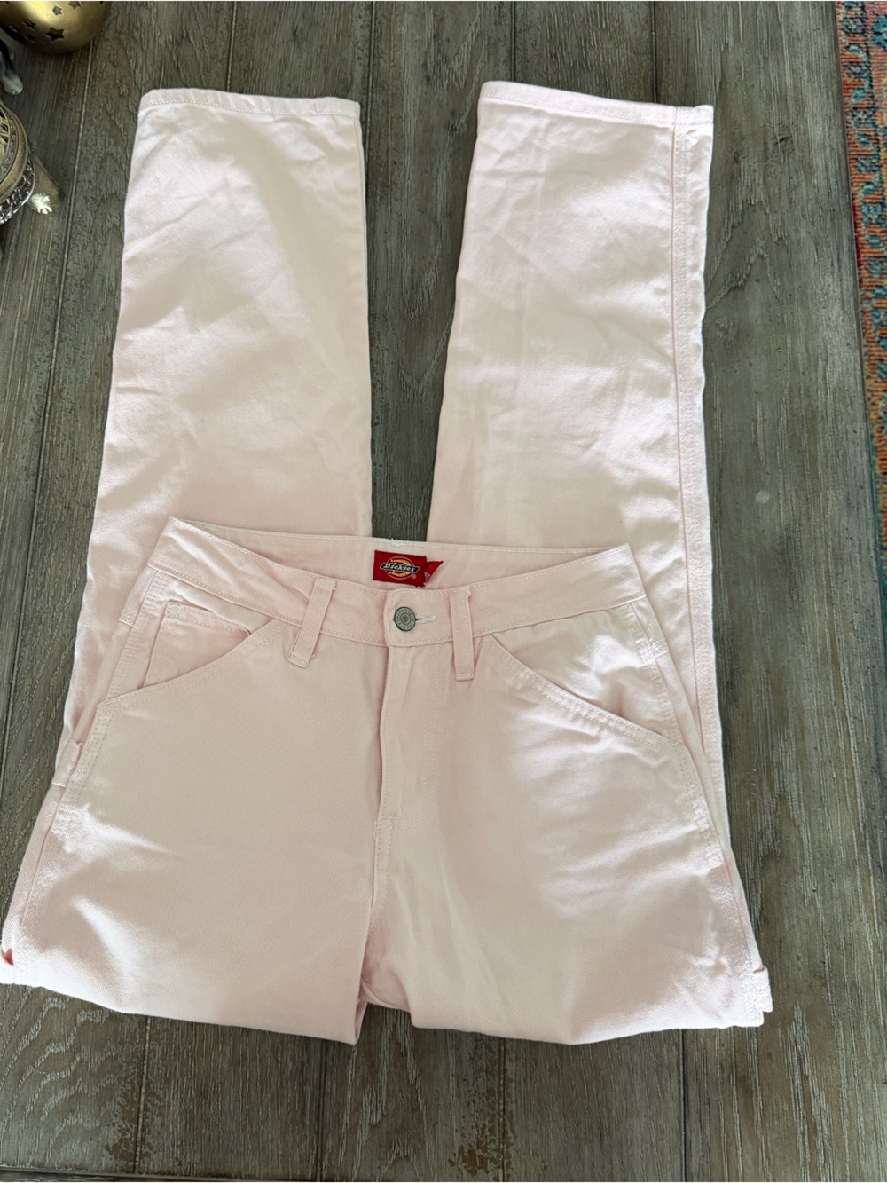 Women's Light Pink Dickies Jeans - Picture 6 of 13